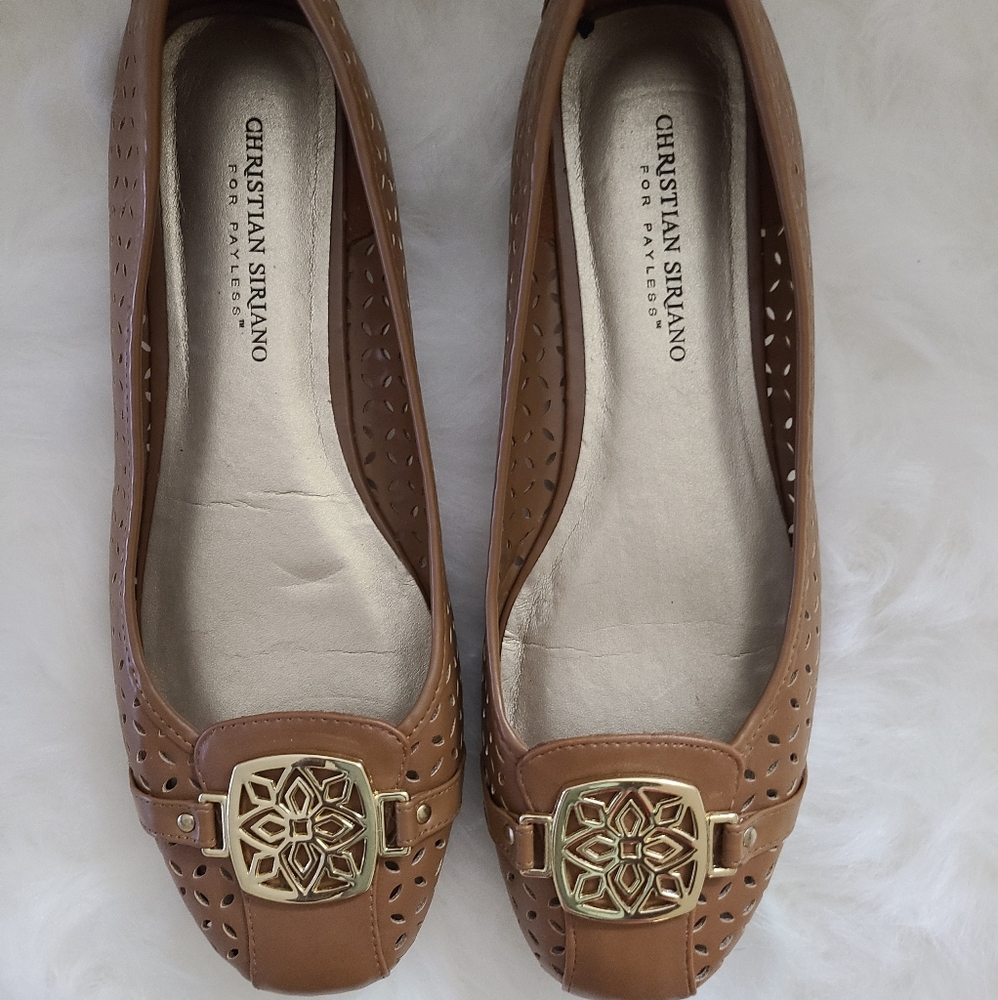 Christian Siriano Brown Flats